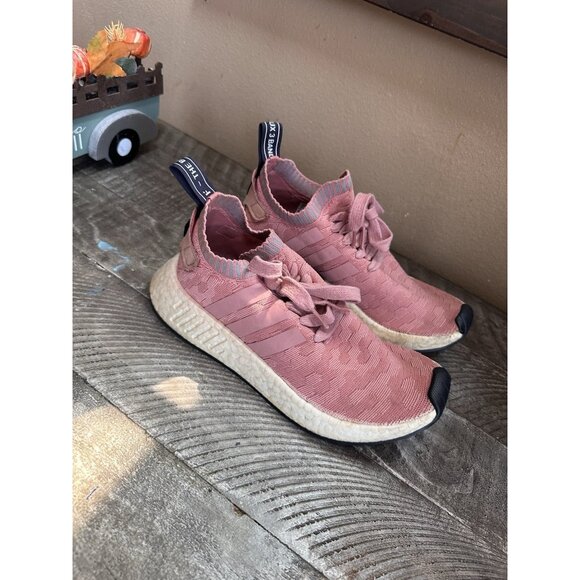 Adidas NMD R1 Primeknit Pink Rose Athletic/Casual Shoes Women's Size 7 - Picture 3 of 5